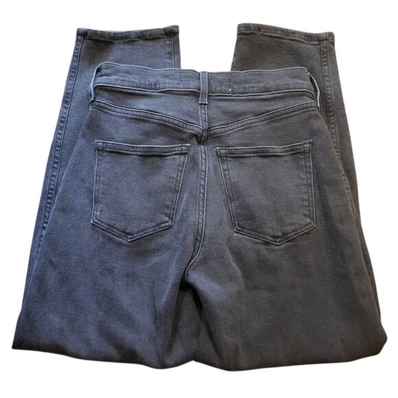 AYR Jeans Women's 26 Black The Beat Barrel Cropped Ankle Comfort Stretch - Picture 2 of 5